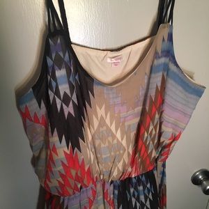 Hi-low dress tribal/southwest latter XXL